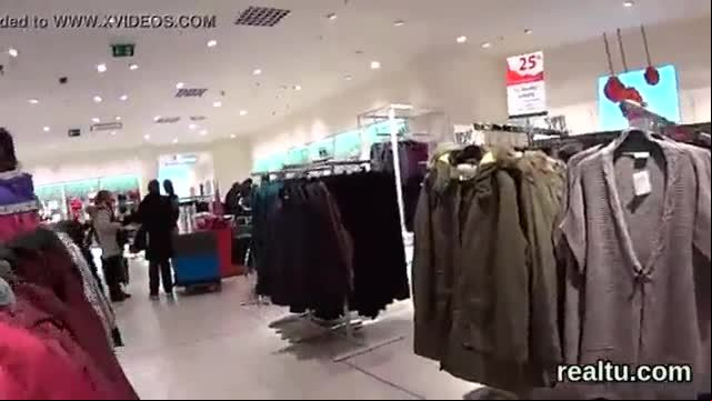 Stunning czech kitten was teased in the mall and poked in pov